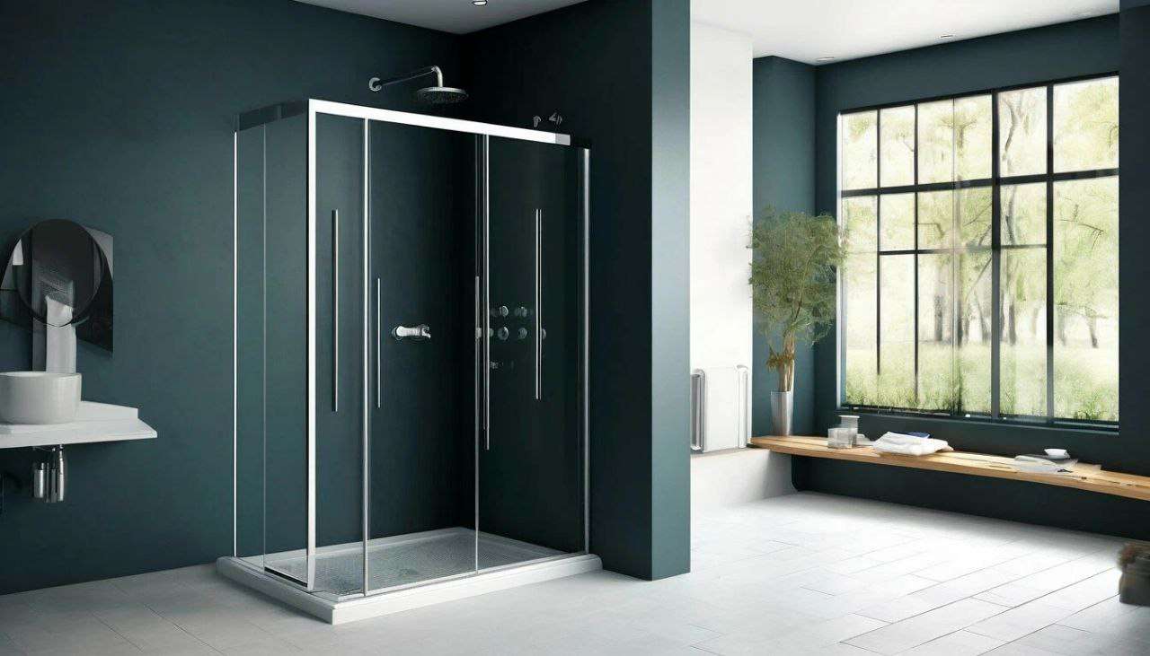 Стеклянные ограждения для душа