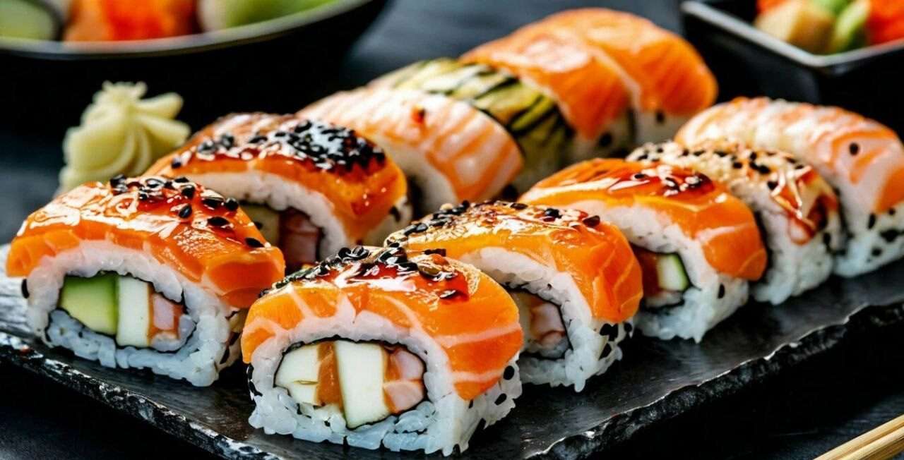 Где заказать недорогие роллы с доставкой на дом в Кирове от службы доставки еды «Макароллыч»?